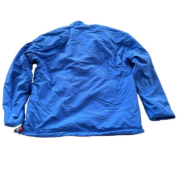 Chubbies Reversible Fleece 1/2 Zip Pull Over Jacket Men Size Large Blue Waves - Picture 7 of 10